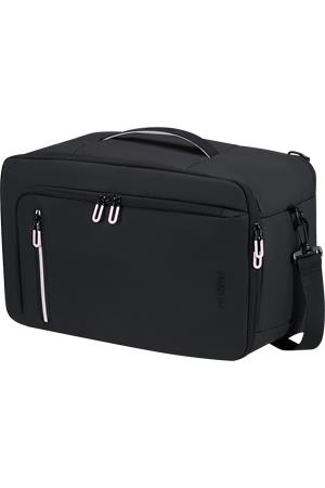 Utazótáska, kabin méret, 21l, 3 in 1, AMERICAN TOURISTER "Puffypop", fekete